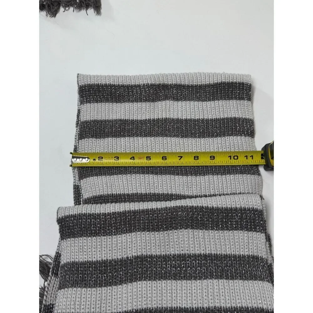 Set of 2 Skarves Adult/ Kids Stripped Gray